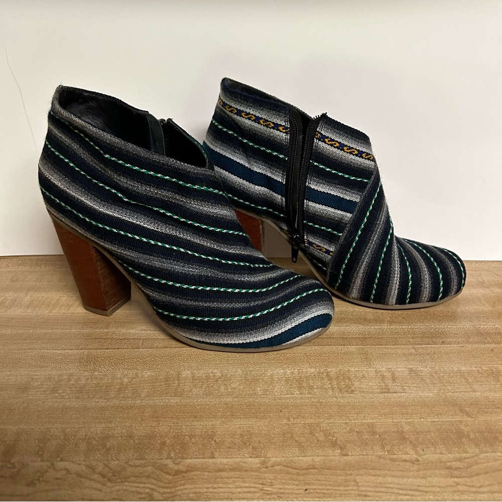 Fortress of Inca Woven Ankle Boots